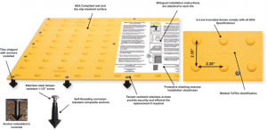 Tuftile® High-Impact Polymer Tiles Wet-Set / Replaceable