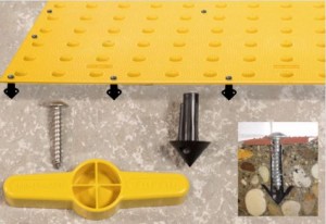 Molded from a super tough polymer, wet-set anchors are corrosion-proof