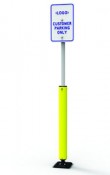 Sta-R!te Sign Impact Recovery Systems Parking Lot Signs