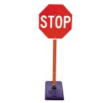 Temporary Stop Sign Impact Recovery Systems