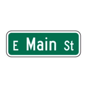 Street Name Signs